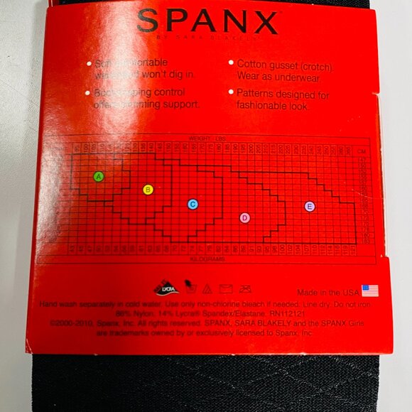 Spanx by Sarah Blakeley Uptown tight-end tights - Diamond Foil Size B - Picture 2 of 2